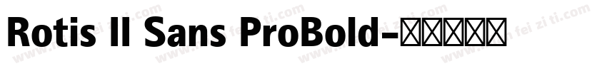 Rotis II Sans ProBold字体转换